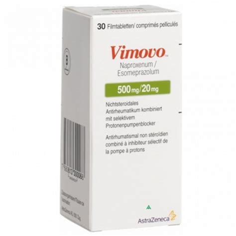 Vimovo 500+20mg comp. ent. – – Guide des médicaments